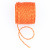Cordoncino tubolare intrecciato, sintetico, diametro 2 mm., colore MULTICOLOR ARANCIO+GIALLO