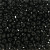 Conteria in vetro, 3x2 mm., colore Nero