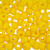 Conteria gigante in vetro, 8x5 mm., colore Giallo