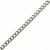 Catena grumetta piatta, in alluminio, dimensione anello 7x9 mm.