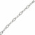 Catena ovale, in alluminio, Composta, dimensione anello 17x11 mm.