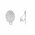 Clip Ovale Rigata 12x20mm., CONF. 2 PZ.