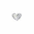 Gemma a cuore, in cristallo, colore CRYSTAL