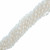 Filo di perle effetto perlato, chicco di riso in resina colore bianco