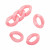 Elemento a Grumetta apribile, componibile per catena, 22x16 mm., in resina, colore Rosa 