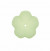 Fiore a cinque petali, 40 mm., colore Verde chiaro satinato
