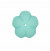 Fiore a cinque petali, 40 mm., colore Azzurro satinato