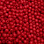 Confezione da 80 pezzi di Palline lisce opache in resina, da 6 mm., colore Rosso Medio