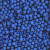 Confezione da 80 pezzi di Palline lisce opache in resina, da 6 mm., colore Blu Elettrico
