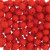 Confezione da 80 pezzi di Palline lisce opache in resina, da 6 mm., colore Rosso