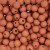 Confezione da 80 pezzi di Palline lisce opache in resina, da 6 mm., colore Rosa Pesca scuro