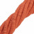 Filo di rondelle in pasta polimerica, 6x1 mm., lunghezza filo 40-41 cm., colore ARANCIONE SCURO