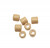 Distanziatori a tubo liscio, in ceramica, 10x11 mm., colore BEIGE