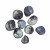 Sasso lucido in madreperla, 18 mm. circa, colore GRIGIO
