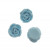 Rosa in pasta di fimo colorata, piatta sotto, da incollo, larga 10 mm., alta 5 mm., colore Azzurro