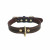Collarino per Cane in pelle robusta 53 cm colore marrone