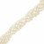Filo di Perle di fiume Ovale Irregolare, con foro stretto, 7x5 mm. circa, colore Bianco