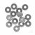 Distanziatore a forma di rondella liscia, 6x2x1,8 mm., in Acciaio 