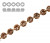 Catena strass francese, con cristalli non Swarovski, colore strass APRICOT