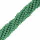 Filo di Cipollotti in Cristallo, 2,5x3,5 mm., colore VERDE ACQUA SCURO