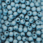 Confezione da 150 pezzi di Palline lisce opache in resina, da 4 mm., colore Jeans Chiaro