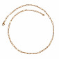 Collana in Acciaio Piatta Ovale lunga 42 cm