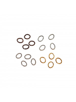 Anellino ovale apribile 7x5 mm.