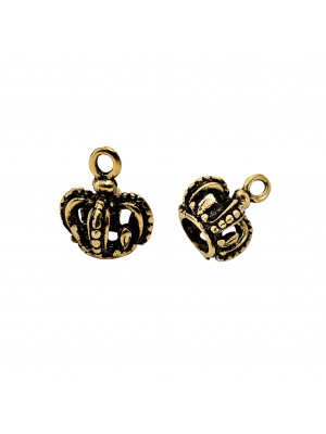 Ciondolo a forma di corona, 12x14 mm.