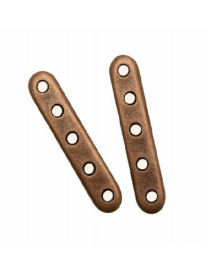 Distanziatore piatto per 5 fili 31x6 mm.