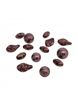 Mix Perline Melanzana in vetro pregiato