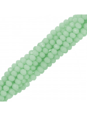 Filo di Cipollotti in Cristallo, 3,5x2,5mm., colore MENTA LISTRATO