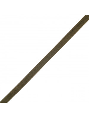 Alcantara, piatta sottile, altezza 5 mm., colore Verde Oliva