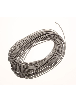 Cordoncino in cotone cerato, spessore 0,8 mm, colore Grigio chiaro