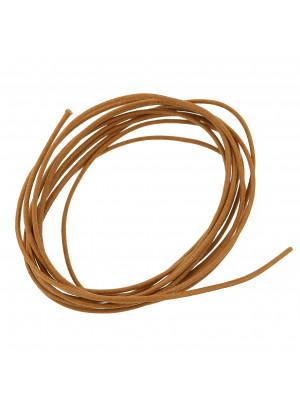 Cordoncino in cotone cerato, spessore 1,5 mm, colore Marrone Chiaro