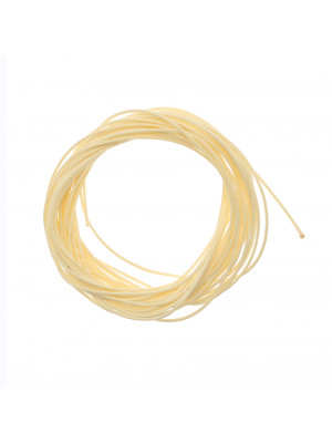 Filo di nylon, spessore 0,6 mm., per infilare perle, colore PANNA