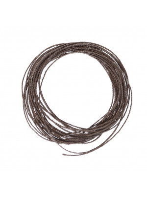 Filo di nylon, spessore 0,6 mm., per infilare perle, colore FANGO