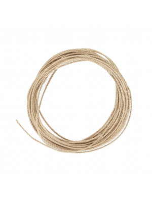 Filo di nylon, spessore 0,6 mm., per infilare perle, colore BEIGE