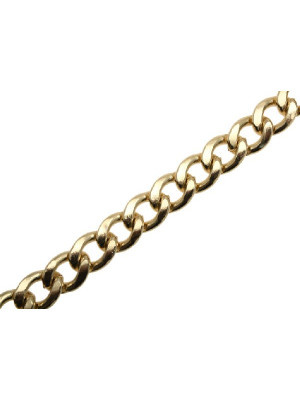 Catena grumetta piatta, in alluminio, dimensione anello 14x20 mm.