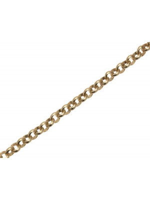 Catena tonda rollò, in alluminio, diametro anello 4,5 mm.