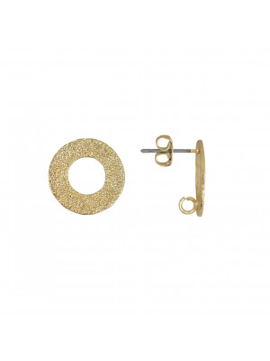 Perno a forma tonda, martellato, forato al centro, 16 mm., CONF.2 PZ