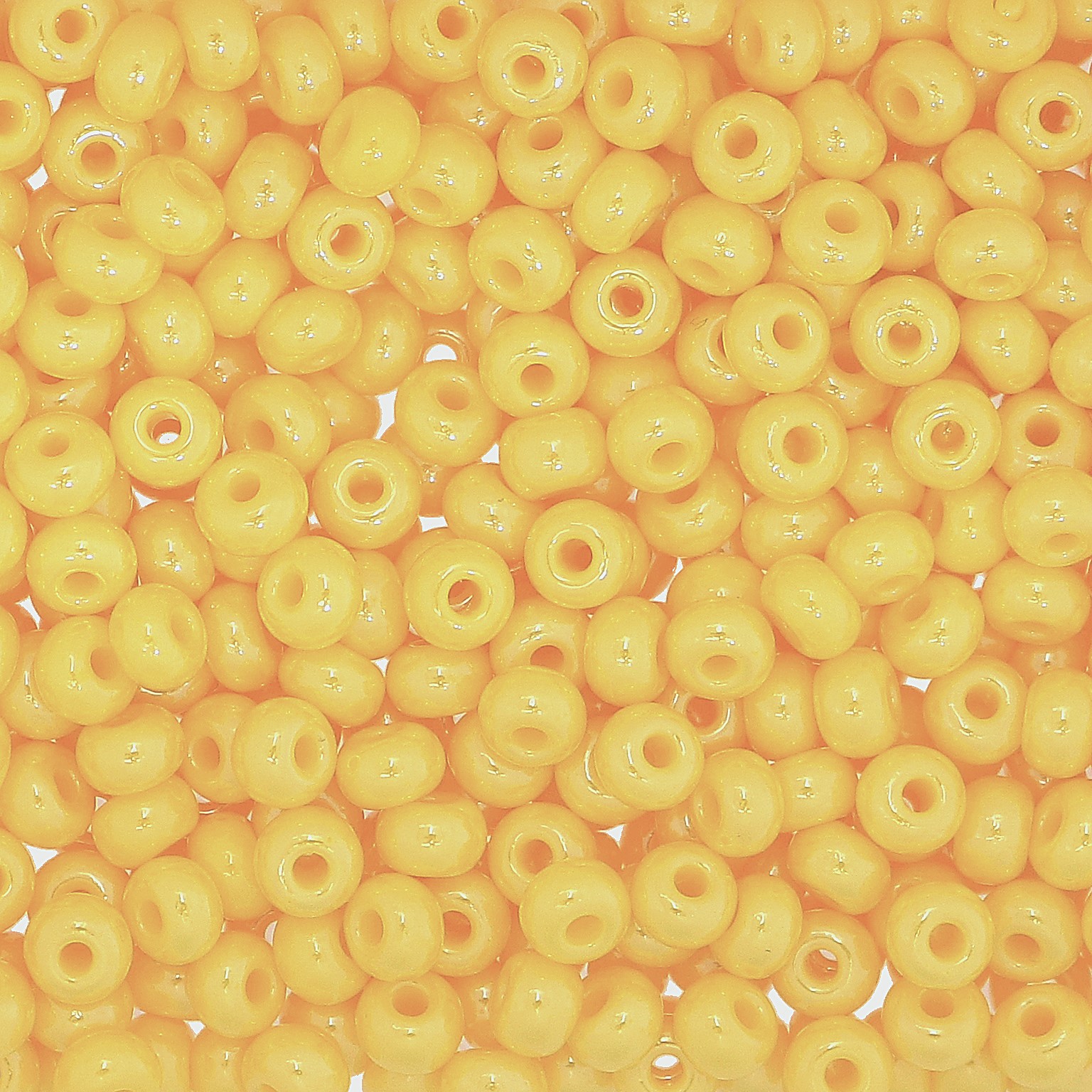 Conteria in vetro, dimensione 4,5x3mm., colore Giallo scuro perlato