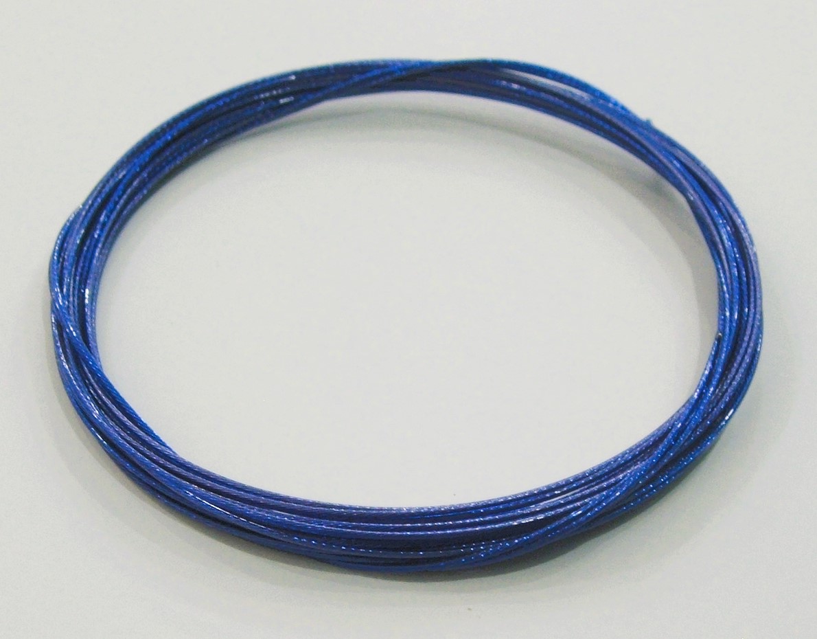Cavetto colorato, spessore 0,45 mm, colore Blu Elettrico