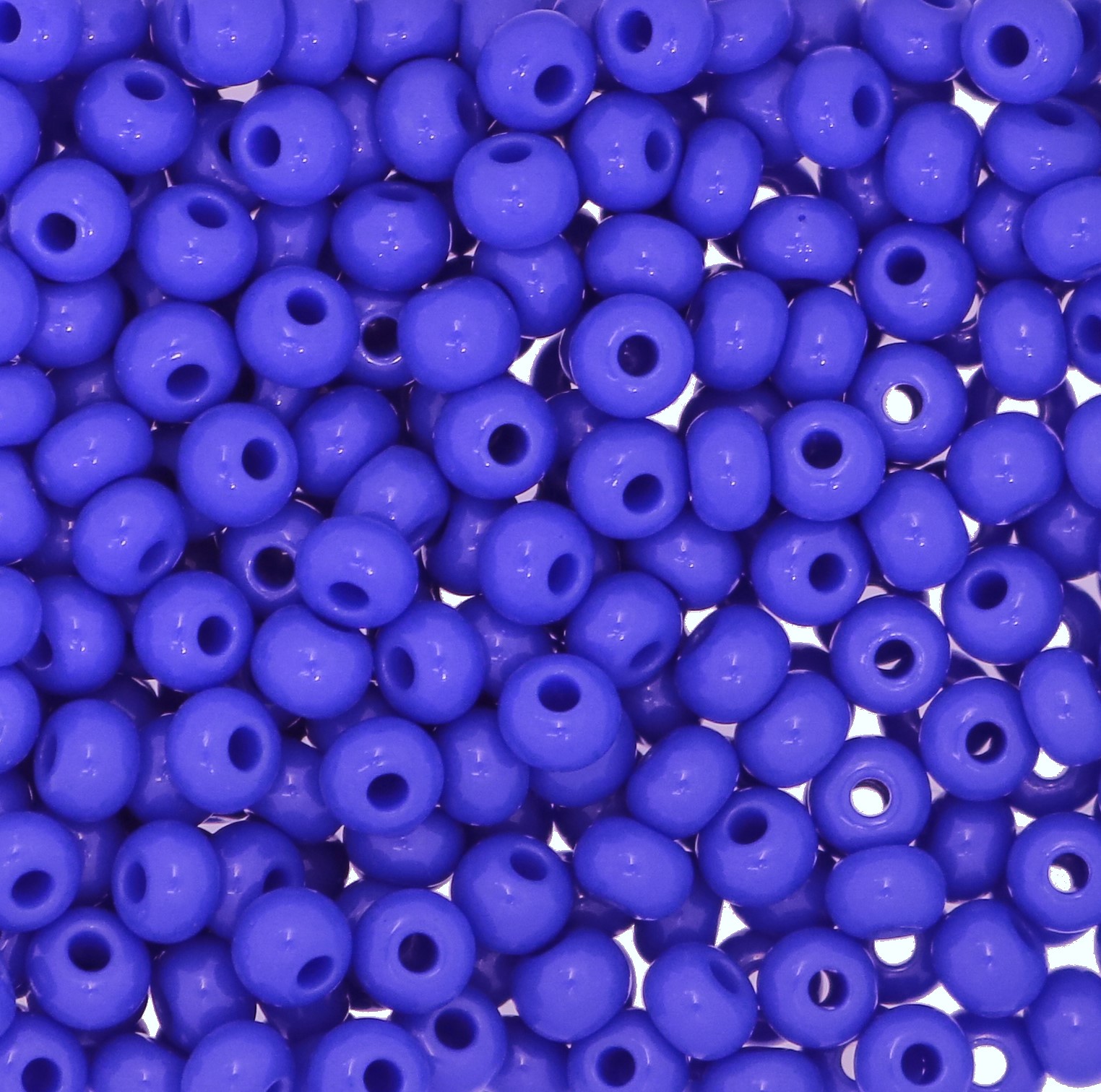 Conteria in vetro, dimensione 4,5x3mm., colore Zaffiro Scuro opaco
