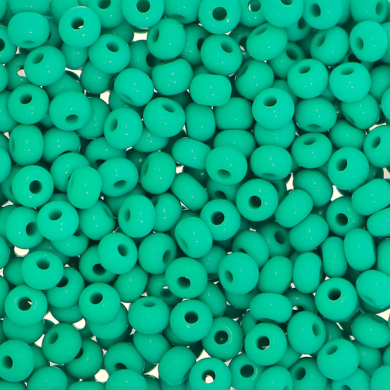 Conteria in vetro, dimensione 4,5x3mm., colore Turchese opaco