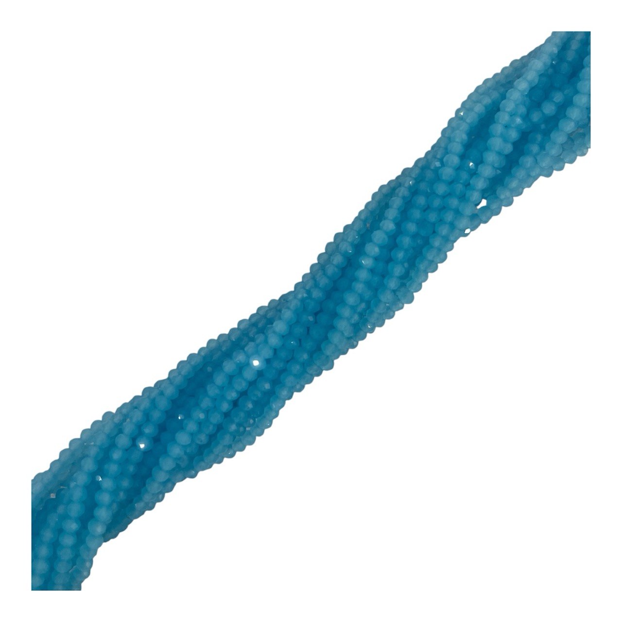 Filo di Cipollotti in Cristallo, 3,5x2,5mm., colore ACQUAMARINA MEDIO OPALE