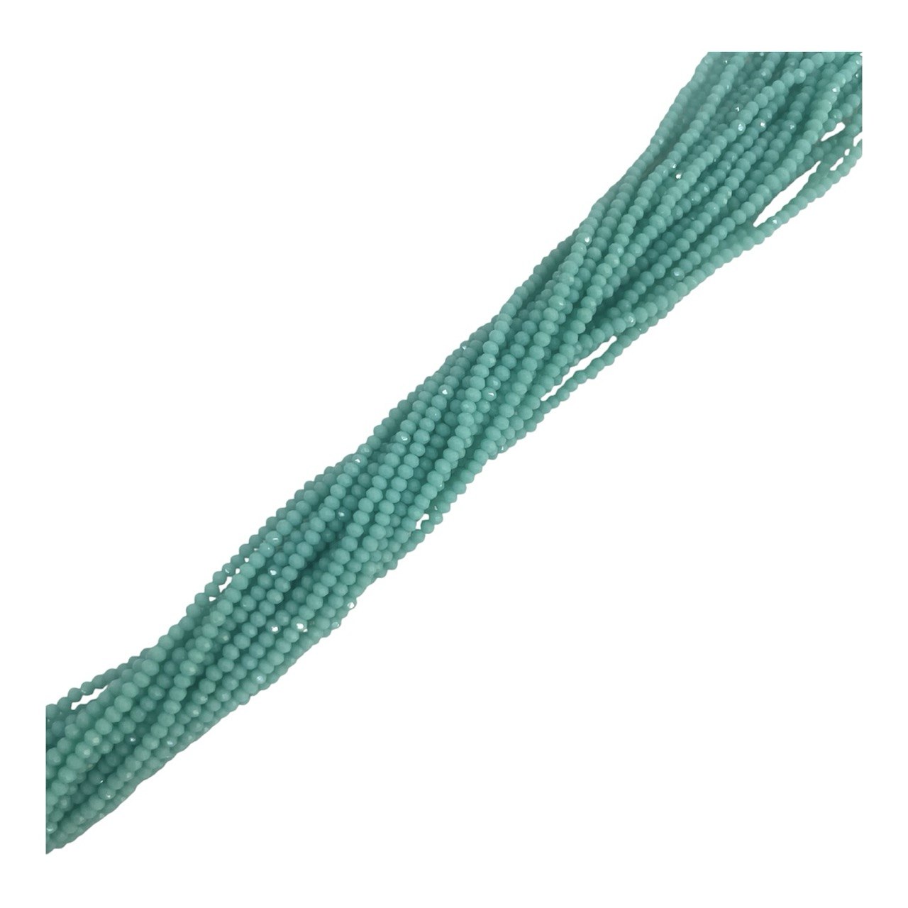 Filo di Cipollotti in Cristallo, 3,5x2,5mm., colore TURCHESE OPACO