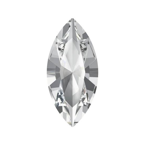 Swarovski Gemma a Navetta CRYSTAL - 4200, dimensione 18x9mm