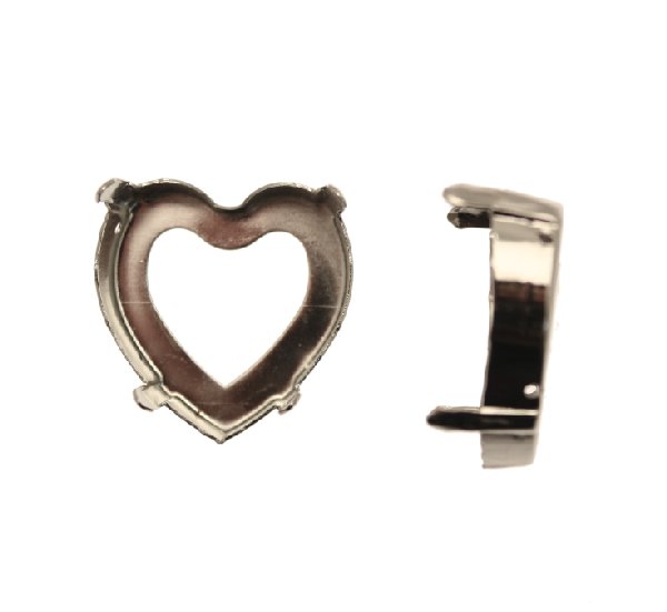 Castone per gemma a Cuore 14x15,5 mm.