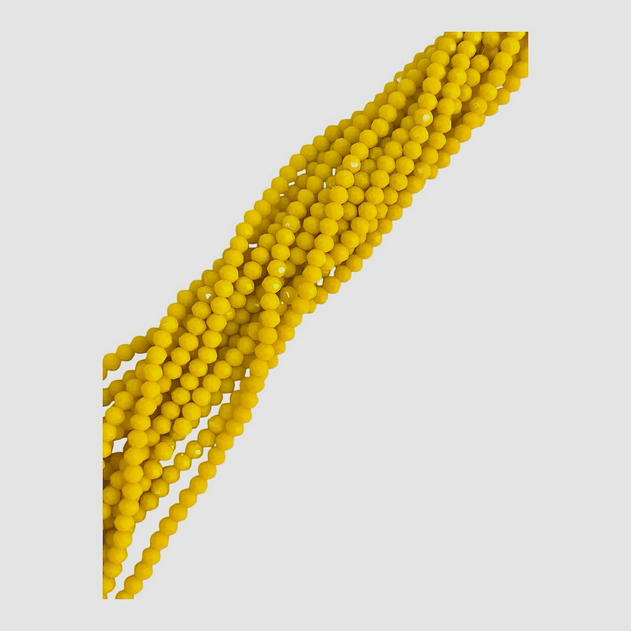 Filo di Cipollotti in Cristallo, 8x6 mm, colore GIALLO SCURO OPALE LUCIDO