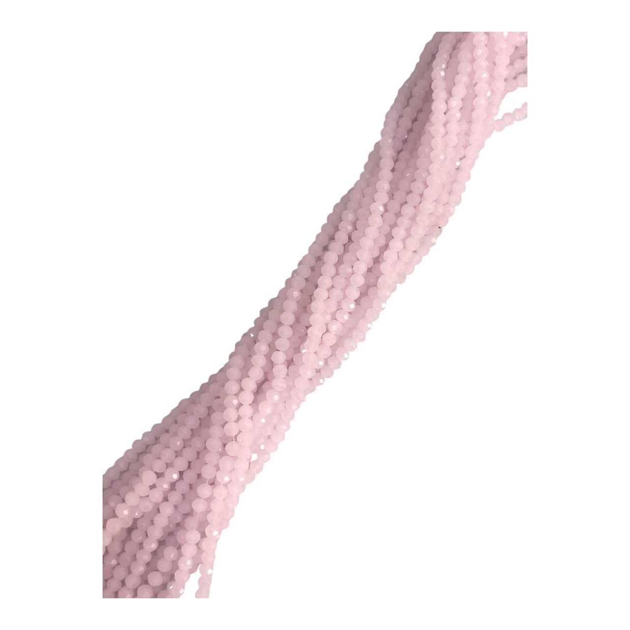 Filo di Cipollotti in Cristallo, 8x6 mm, colore ROSA OPALE